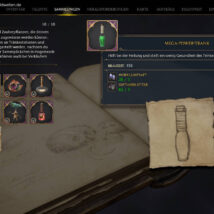 Hogwartz Legacy - Interface Design mit einem Beispiel der Werkzeuge