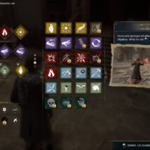 Hogwartz Legacy - Interface Design mit einem Beispiel der Basiszauber