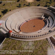 Trier: Rekonstruktionsmodell des Amphitheaters